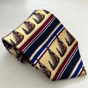 Keeler Bay 100% silk nautical tie